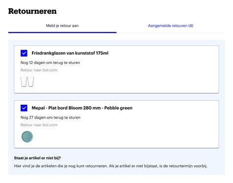 finaste retourneren